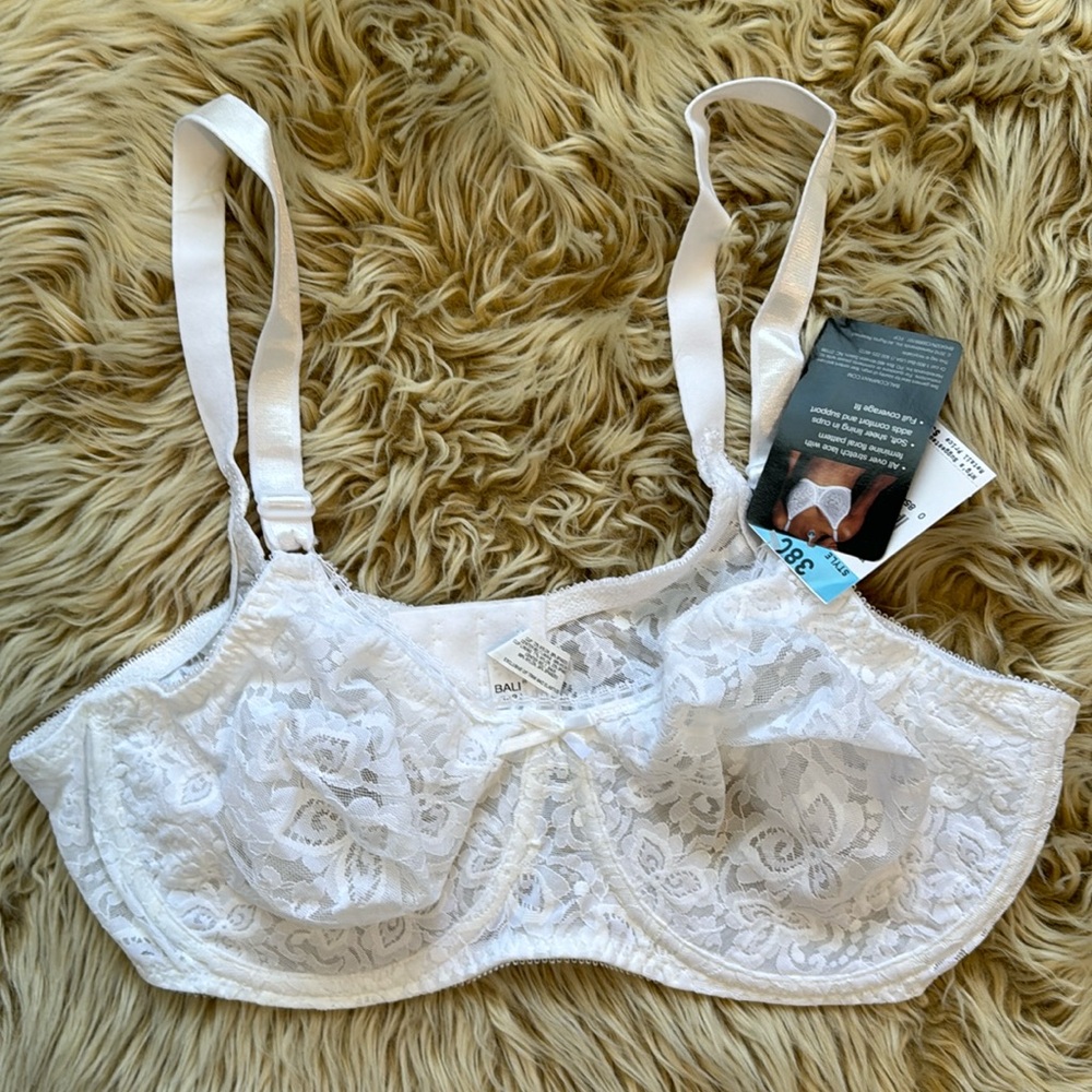 White lace bra